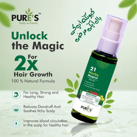 21 Herbs Magical Hair Oil 100ml