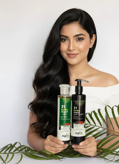 Combo 21 Herbs Magical Shampoo & Oil Deal