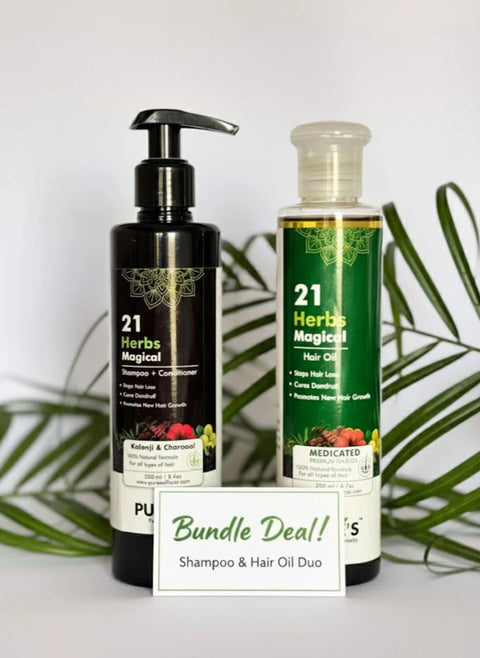 Combo 21 Herbs Magical Shampoo & Oil Deal